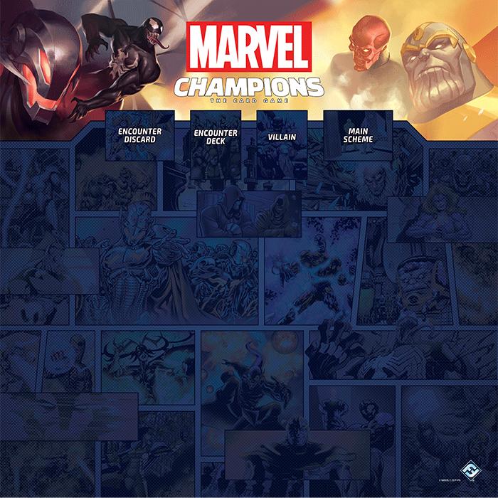 Marvel Champions 1-4 Player Game Mat